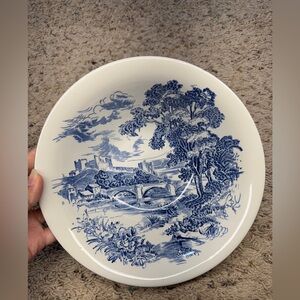ENOCH WEDGWOOD "COUNTRYSIDE" BLUE & WHITE  Bowl England